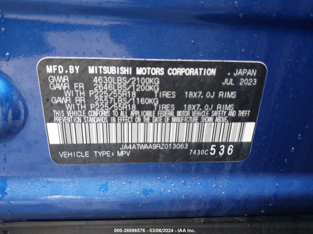 Mitsubishi Eclipse Cross Se S-awc 2024 JA4ATWAA9RZ013063 Image 9