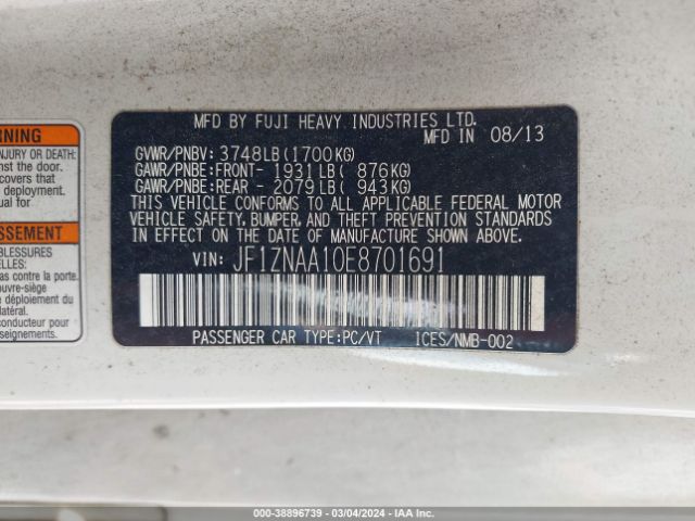 JF1ZNAA10E8701691 Scion FR-S