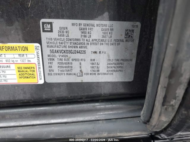 5GAKVCKD3GJ244226 Buick Enclave Premium