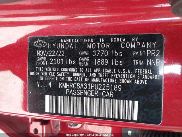 Hyundai Venue Limited 2023 KMHRC8A31PU225189 Image 9