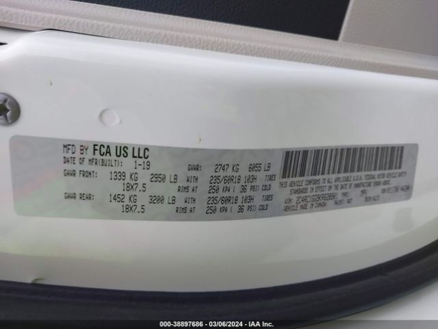 2019 CHRYSLER PACIFICA 2C4RC1GG9KR628901 Photo 8