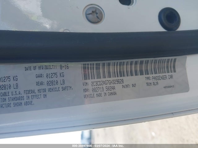 Dodge Challenger Sxt Plus 2016 2C3CDZAG7GH329628 Image 9