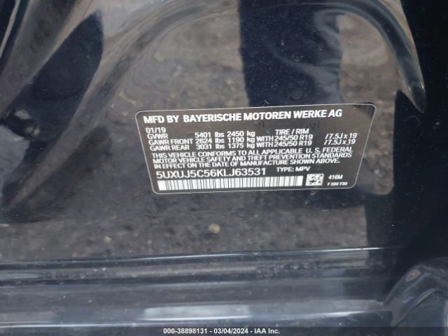 5UXUJ5C56KLJ63531 BMW X4 M40i