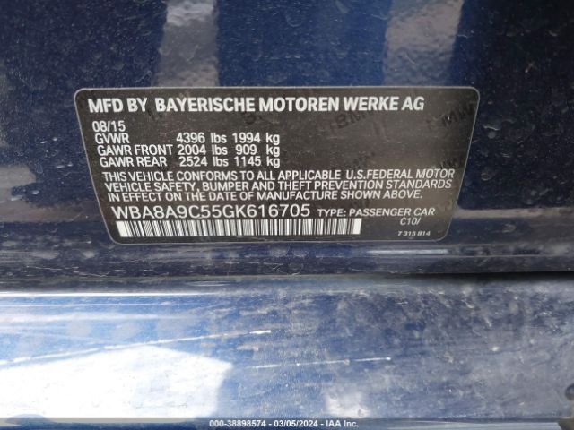 WBA8A9C55GK616705 BMW 320i
