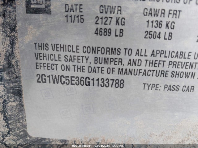 Chevrolet Impala Limited Ltz 2016 2G1WC5E36G1133788 Image 9