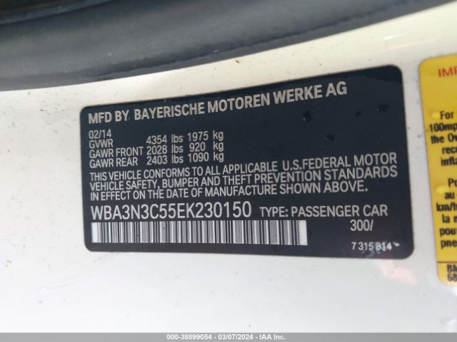 WBA3N3C55EK230150 BMW 428i