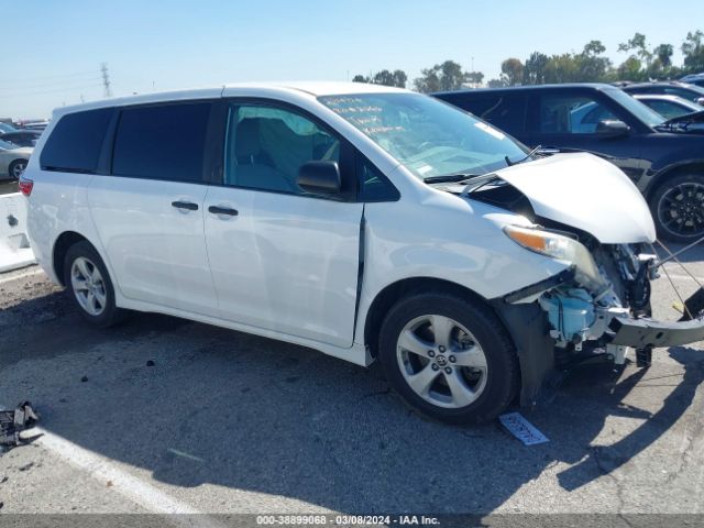 2020 Toyota Sienna L მანქანა იყიდება აუქციონზე, vin: 5TDZZ3DC6LS068730, აუქციონის ნომერი: 38899068