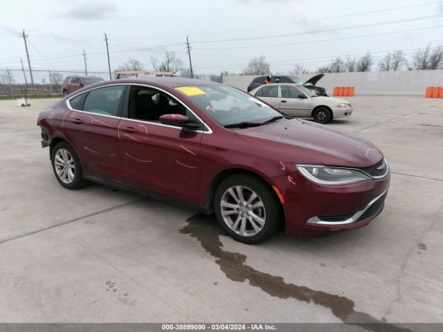 2015 Chrysler 200 Limited მანქანა იყიდება აუქციონზე, vin: 1C3CCCAB2FN567090, აუქციონის ნომერი: 38899090