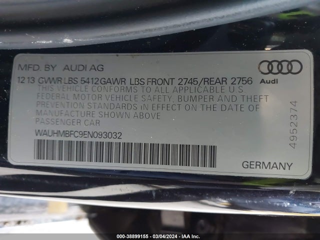 Audi A6 3.0 Tdi Premium Plus 2014 WAUHMBFC9EN093032 Image 9