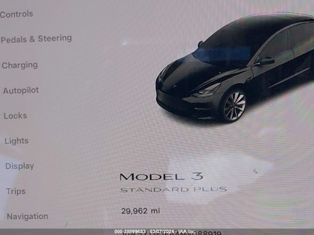5YJ3E1EA4MF088919 Tesla Model 3 Standard Range Plus Rear-wheel Drive