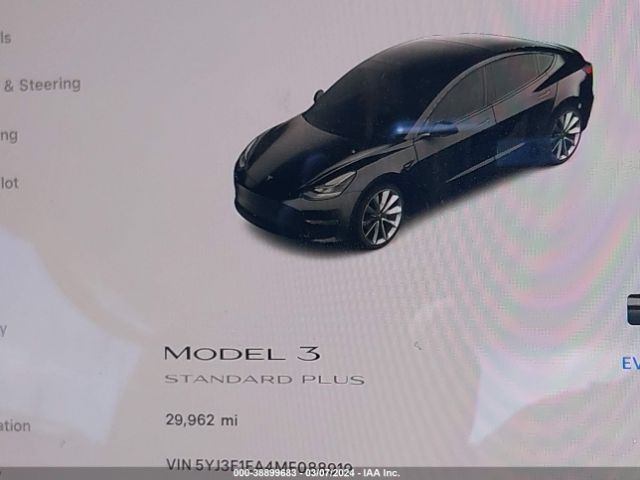 5YJ3E1EA4MF088919 Tesla Model 3 Standard Range Plus Rear-wheel Drive