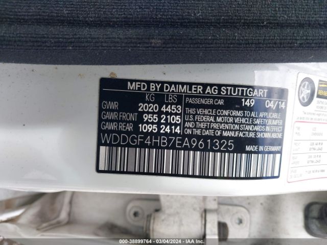 WDDGF4HB7EA961325 Mercedes-Benz C 250 Luxury/sport