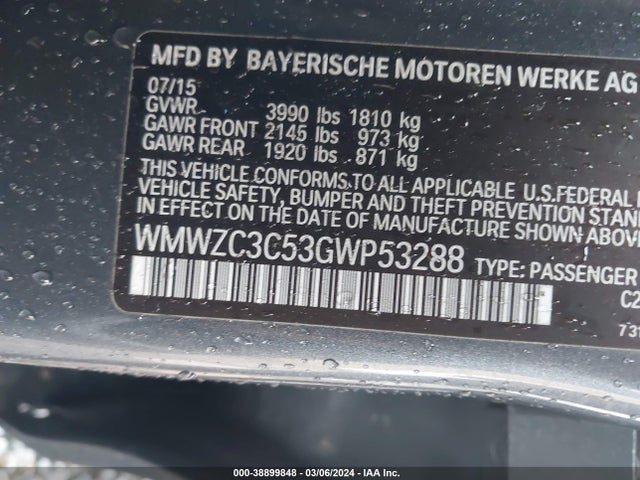 2016 MINI COUNTRYMAN WMWZC3C53GWP53288 Photo 8