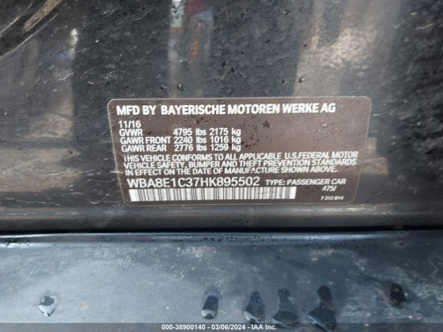 WBA8E1C37HK895502 BMW 330e Iperformance