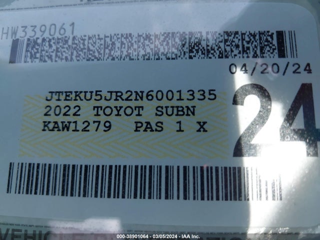 Toyota 4runner Limited 2022 JTEKU5JR2N6001335 Image 9