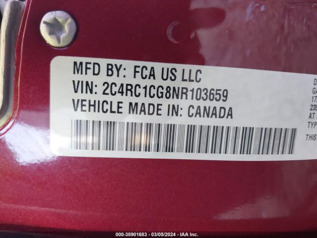 2022 CHRYSLER VOYAGER 2C4RC1CG8NR103659 Photo 8