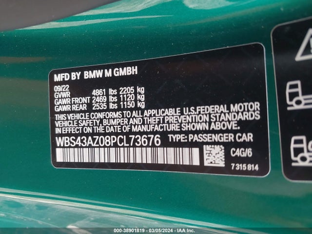 WBS43AZ08PCL73676 BMW M4 Competition Xdrive