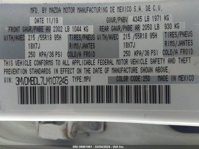 Mazda Cx-30 Preferred Package 2020 3MVDMBDL7LM107245 Image 9