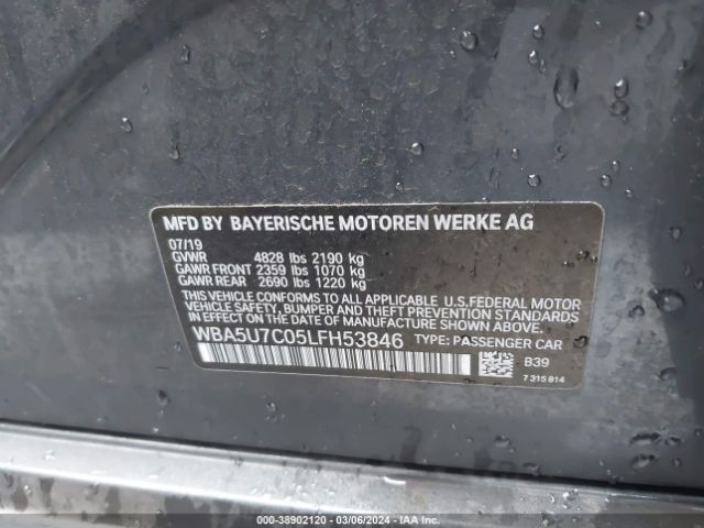 WBA5U7C05LFH53846 BMW 3 Series M340i