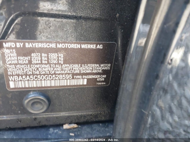 WBA5A5C50GD528595 BMW 528I