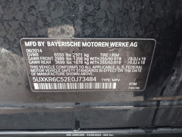 5UXKR6C52E0J73484 BMW X5 Xdrive50i
