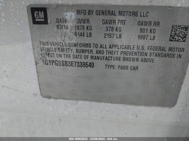 Chevrolet CRUZE LTZ 2014 1G1PG5SB3E7338649 Image 9
