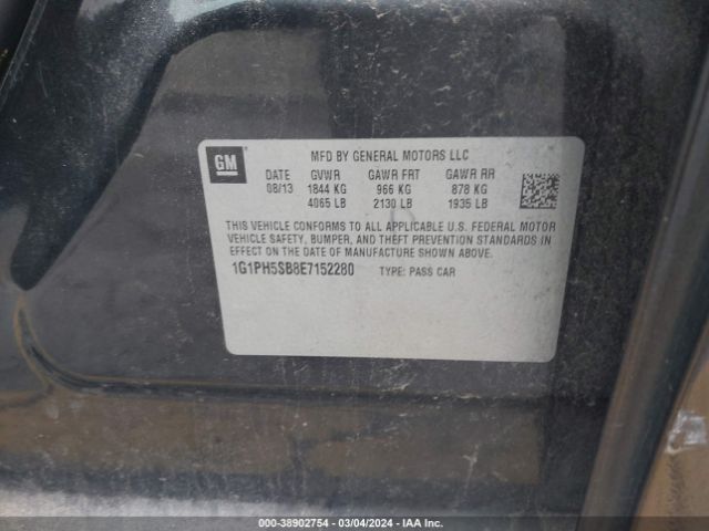 1G1PH5SB8E7152280 Chevrolet Cruze Eco Auto
