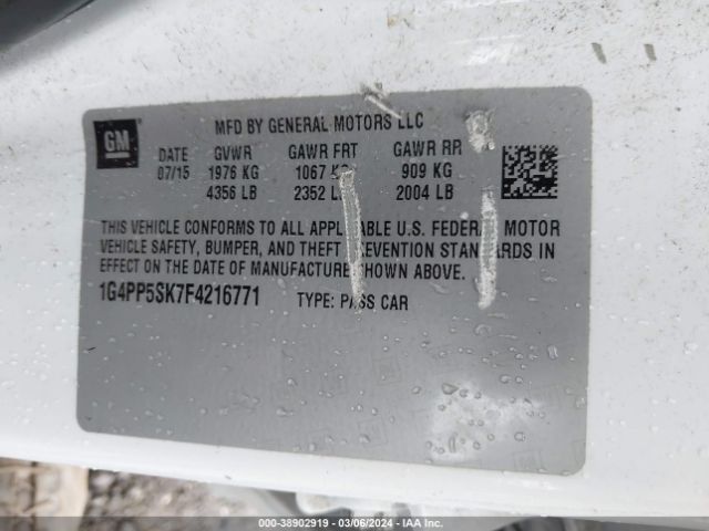 1G4PP5SK7F4216771 Buick Verano