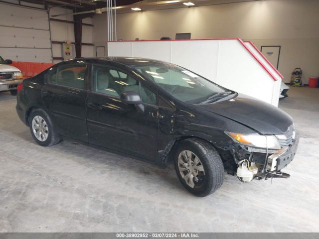 Auction sale of the 2012 Honda Civic Lx, vin: 2HGFB2F59CH327534, lot number: 38902952