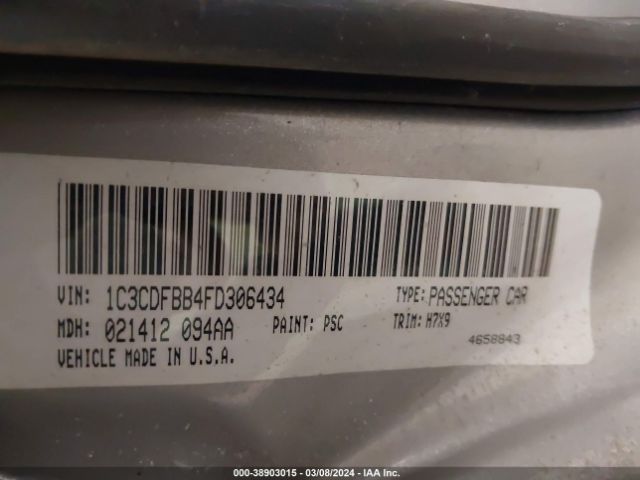 1C3CDFBB4FD306434 Dodge DART SXT