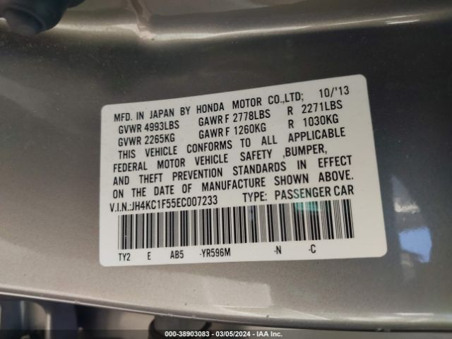 JH4KC1F55EC007233 Acura RLX