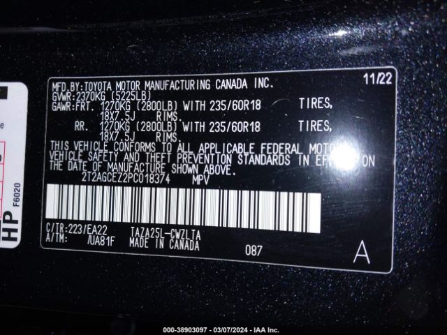 2T2AGCEZ2PC018374 Lexus NX 350