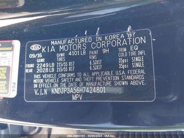 KIA gdi 2017 KNDJP3A56H7424801 Image 23