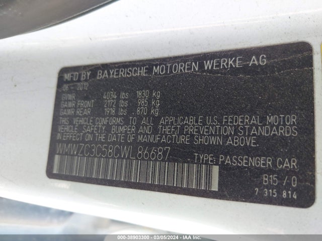 2012 MINI COOPER S COUNTRYMAN WMWZC3C58CWL86687 Photo 8