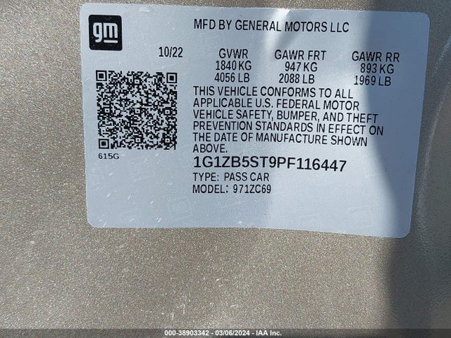 Chevrolet lfv 2023 1G1ZB5ST9PF116447 Image 26