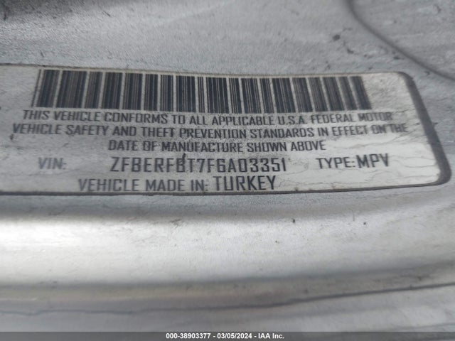 RAM Promaster City Tradesman Slt 2015 ZFBERFBT7F6A03351 Image 9