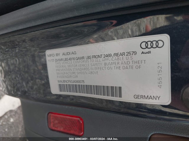 WAUBNCF50JA060075 Audi A5 2.0t Premium