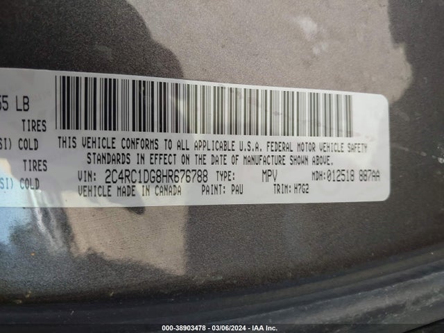 Chrysler Pacifica Touring 2017 2C4RC1DG8HR676788 Image 9