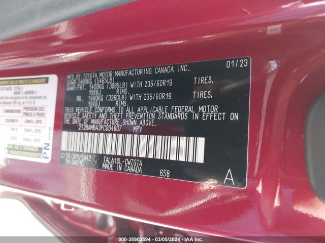 Lexus Rx 350 Premium 2023 2T2BAMBA3PC004607 Image 9