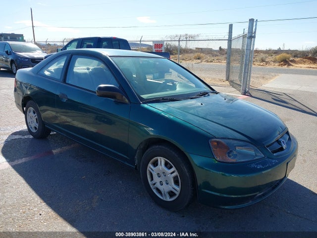 2001 HONDA CIVIC LX VIN: 1HGEM21531L119615