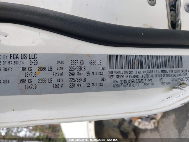Jeep Compass Limited 4x4 2020 3C4NJDCB8LT208819 Image 9