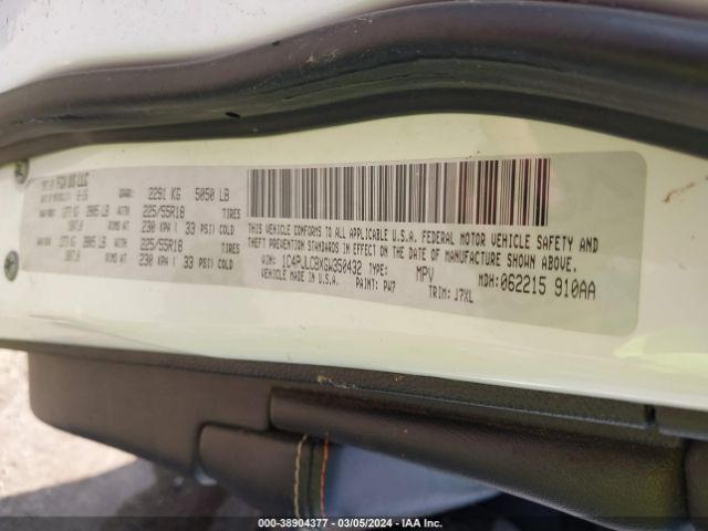 1C4PJLCBXGW350432 Jeep Cherokee 75th Anniversary