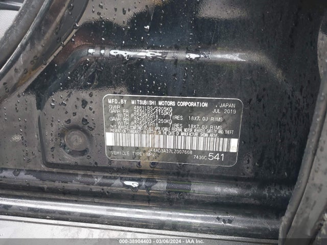 Mitsubishi Outlander Se 2.4 2020 JA4AD3A37LZ007668 Image 9