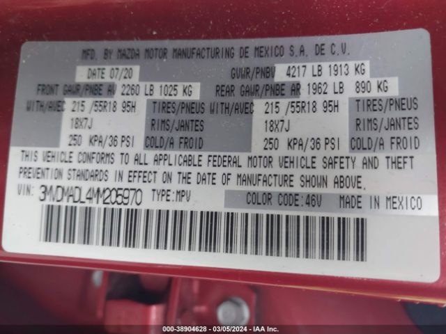 3MVDMADL4MM205970 Mazda Cx-30 Premium