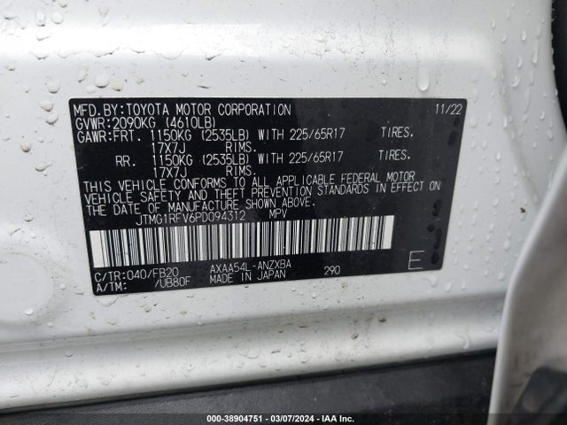 Toyota RAV4 LE 2023 JTMG1RFV6PD094312 Image 9