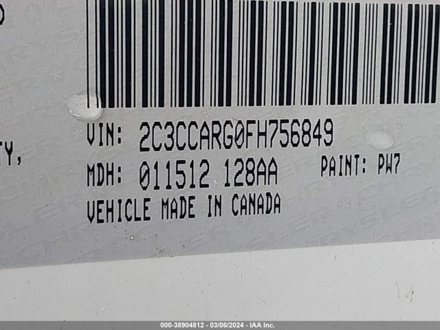 2C3CCARG0FH756849 Chrysler 300 Limited