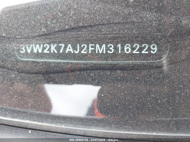 3VW2K7AJ2FM316229 Volkswagen Jetta 2.0l S