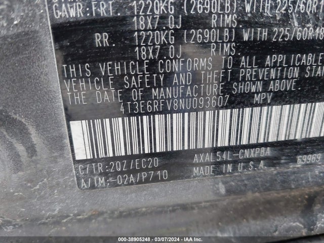 Toyota Rav4 Xse Hybrid 2022 4T3E6RFV8NU093607 Image 9