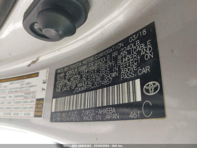 Toyota Prius Prime Plus 2018 JTDKARFP5J3079857 Image 9
