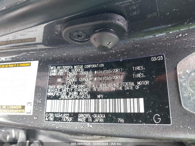 Toyota 4runner Sr5 Premium 2023 JTENU5JR7P6145138 Image 9
